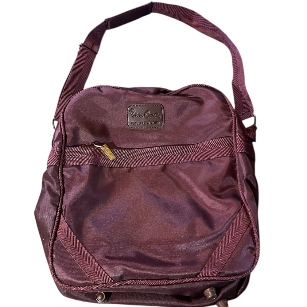 Vintage Pierre Cardin Nylon Backpack Bookbag Carryon Messenger Bag